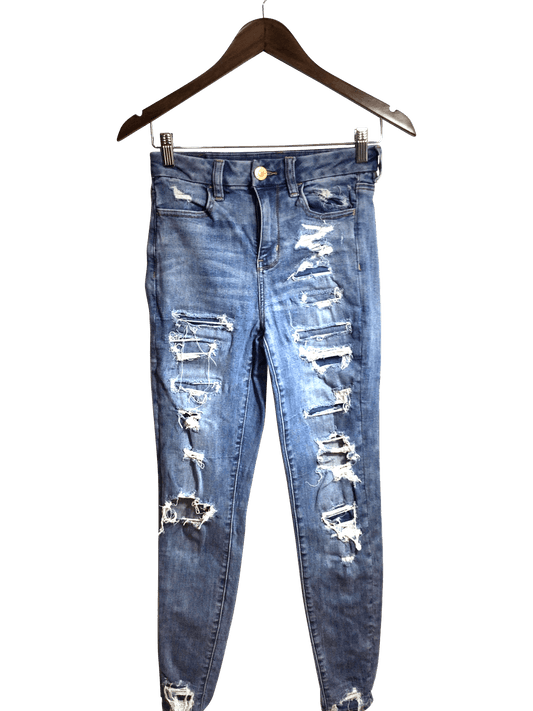 AMERICAN EAGLE Women Straight-Legged Jeans Regular fit in Blue - 2 - Velora