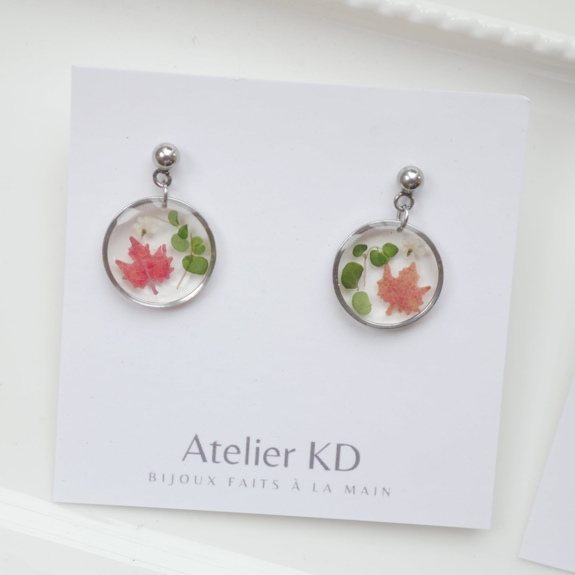 Boucles d'oreilles Fôret - rond - Velora