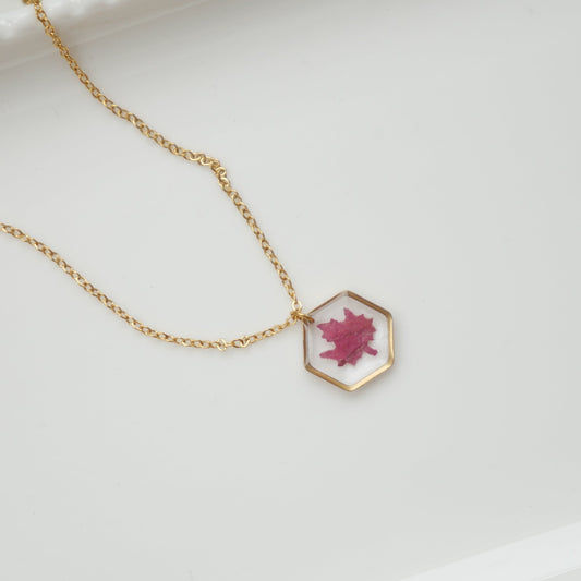 Collier Erable - hexa (petit 12mm) - Velora