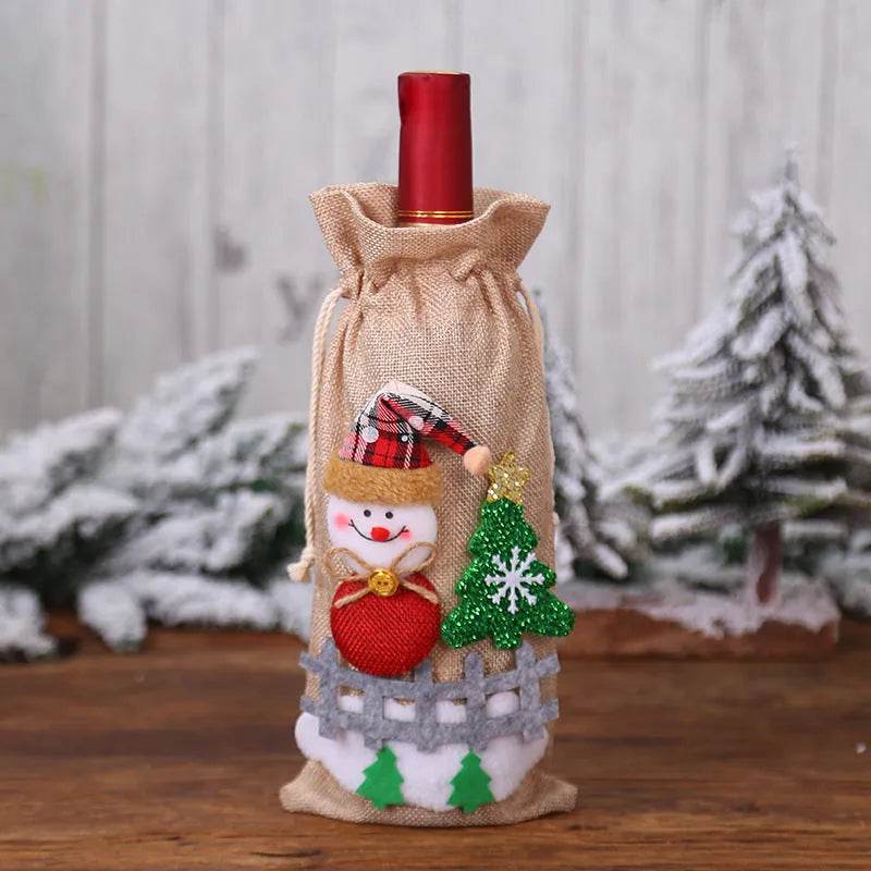 Christmas Decorations Christmas Wine Bottle Socks - Velora