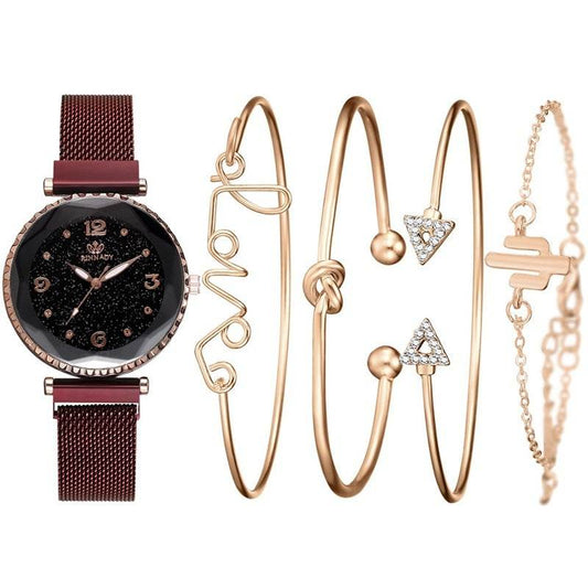 Fashion women's quartz watch bracelet bracelet set - Velora