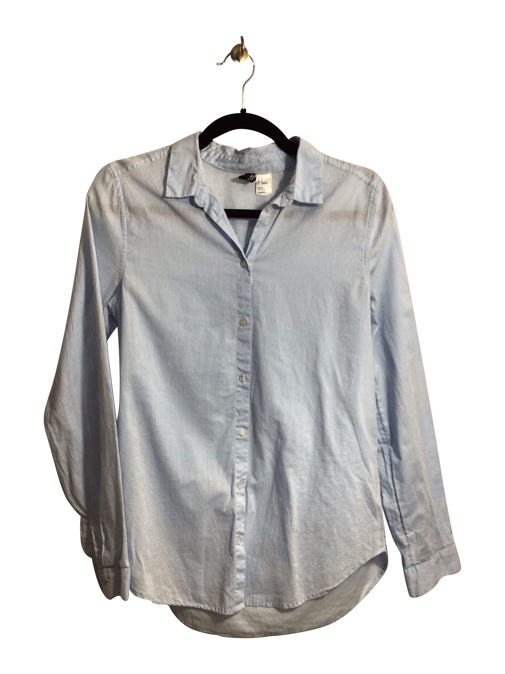 H&M Women Button Down Tops Regular fit in Blue - 2 - Velora