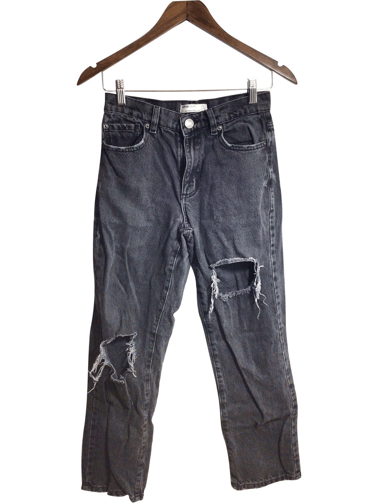 GARAGE Women Straight-Legged Jeans Regular fit in Black - 24 - Velora