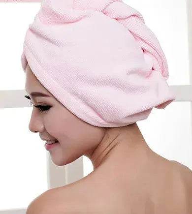 Women's Microfiber Hair Dryer Cap Absorbent Hair Towel. - Velora