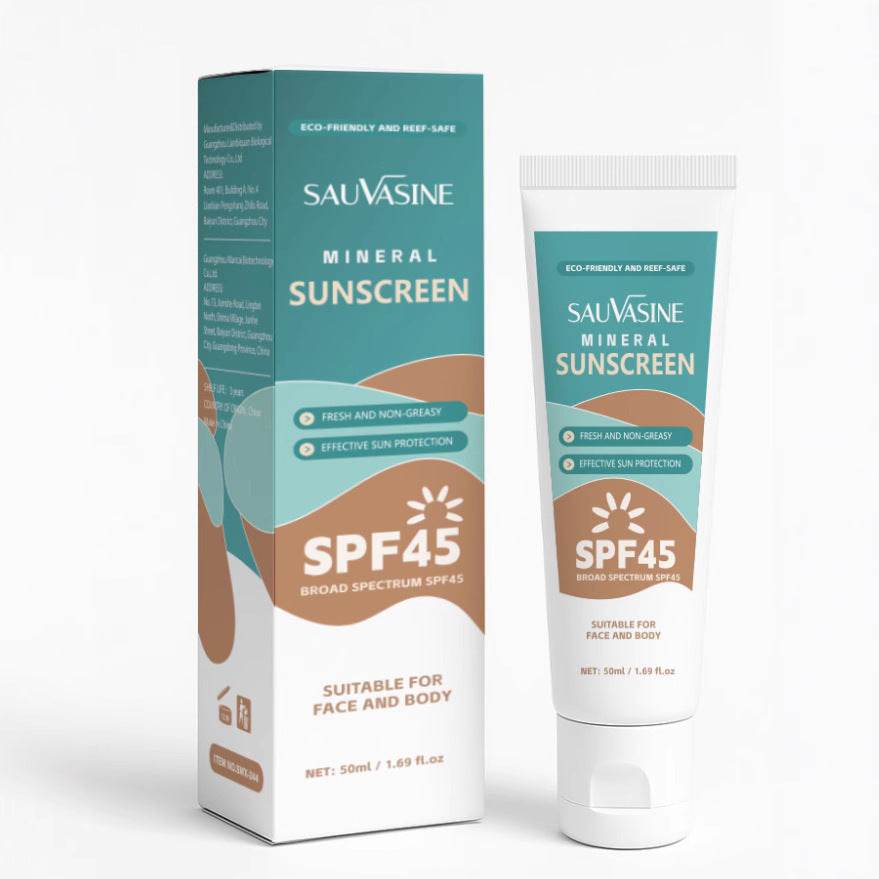 SAUVASINE Mineral Sunscreen Non greasy SPF45+ - Velora