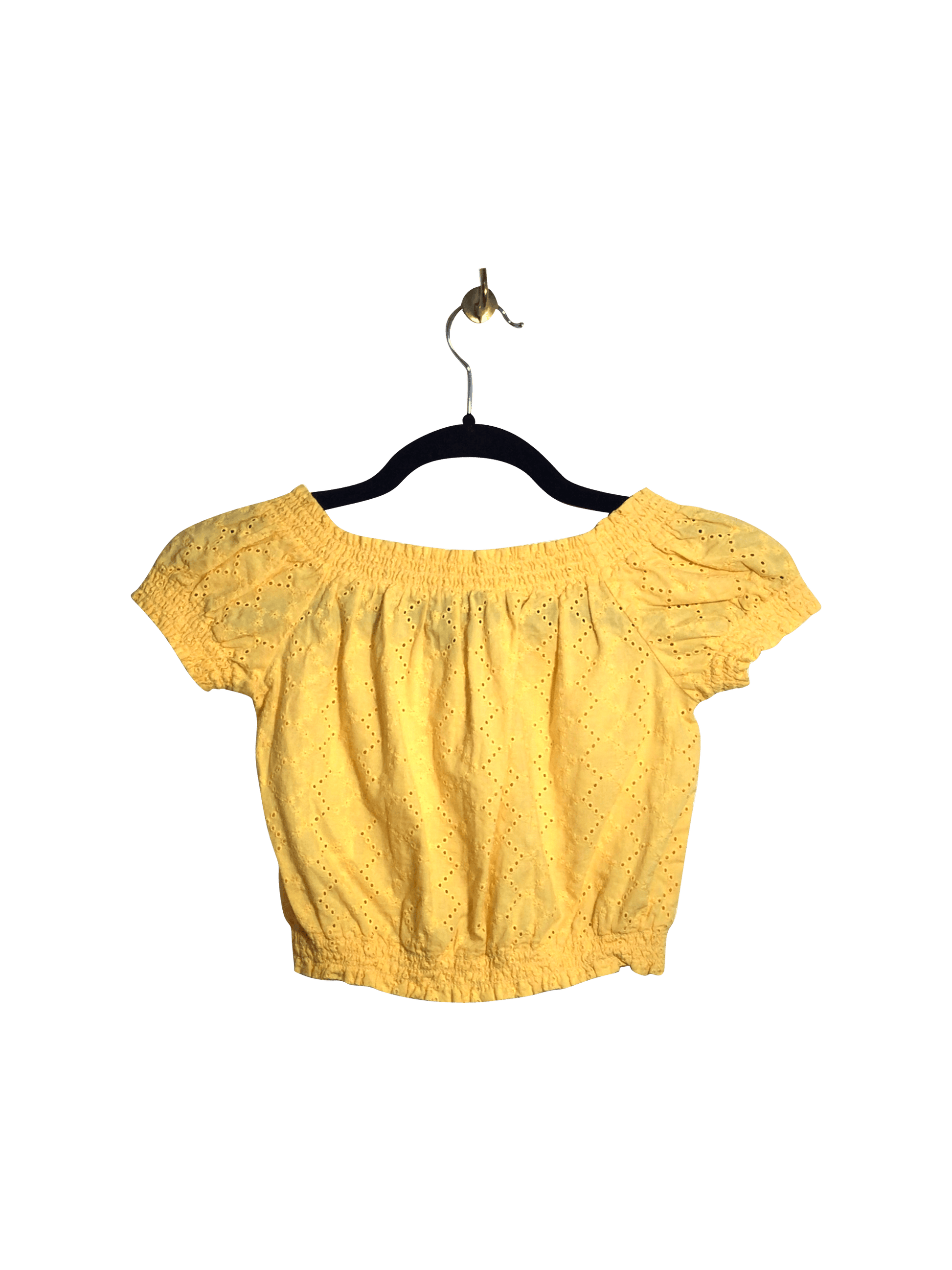 H&M Women Crop Tops Regular fit in Yellow - 0 - Velora