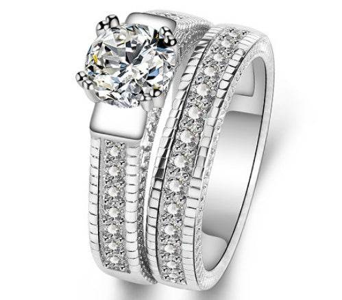 Luxury double decker ring - Velora