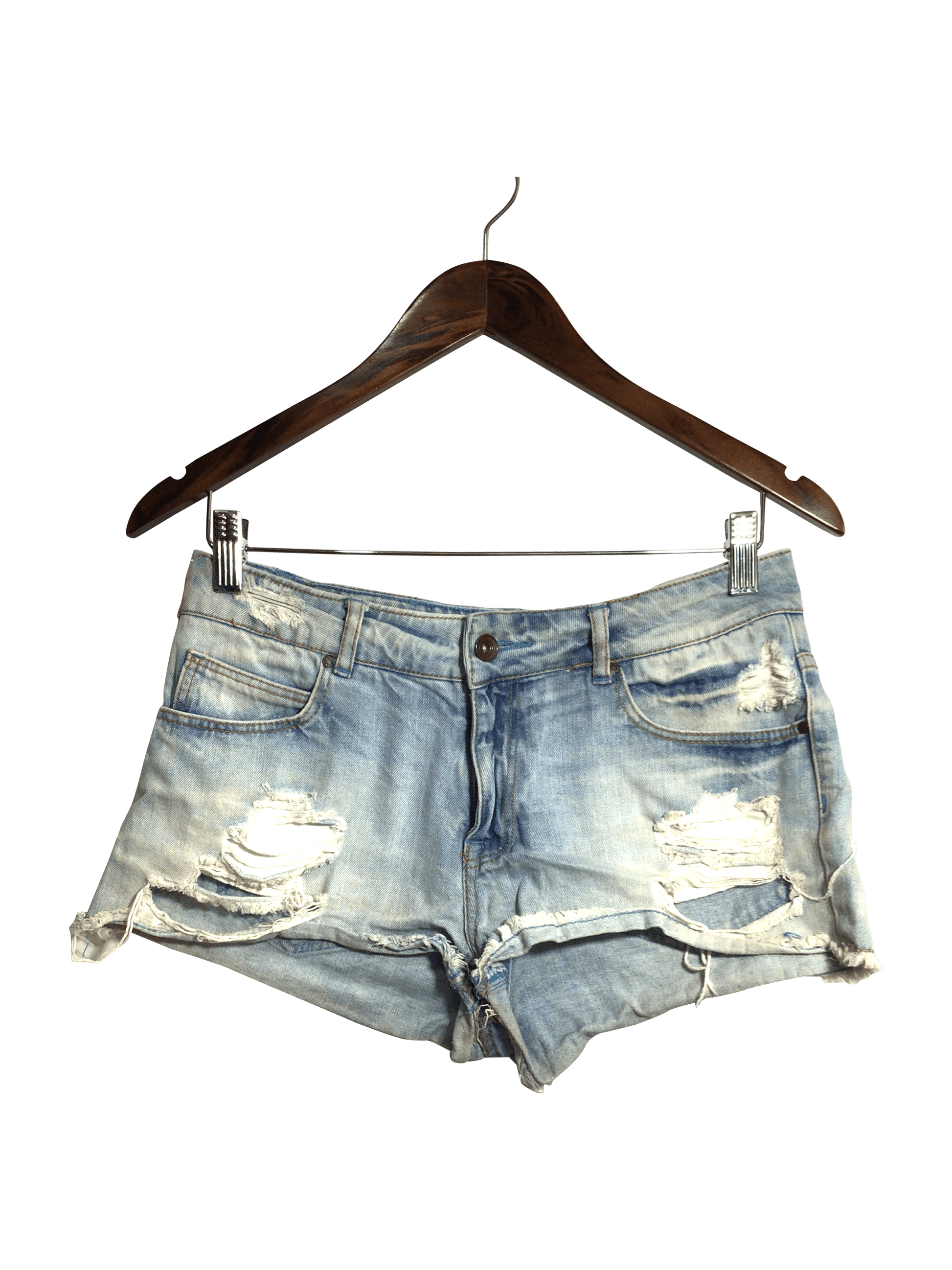 ZARA Women Denim Shorts Regular fit in Blue - 4 - Velora
