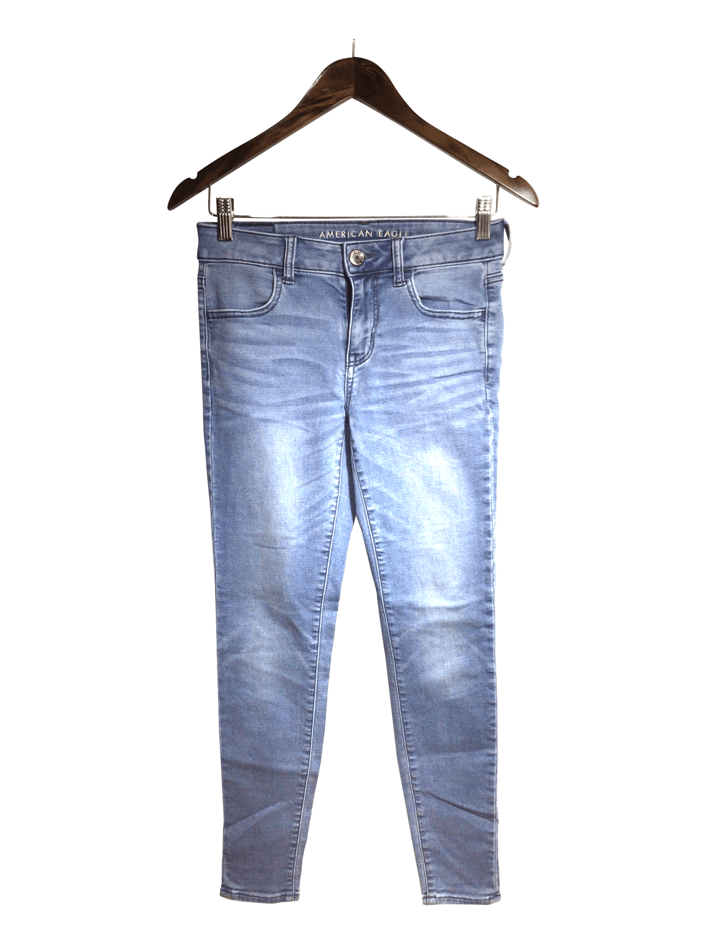 AMERICAN EAGLE Women Straight-Legged Jeans Regular fit in Blue - 4 - Velora