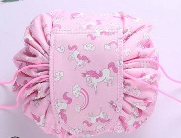Animal Printing Large Capacity Drawstring Lazy Cosmetic Storage Bag - Velora