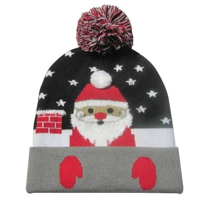 LED Light Christmas  Beanies