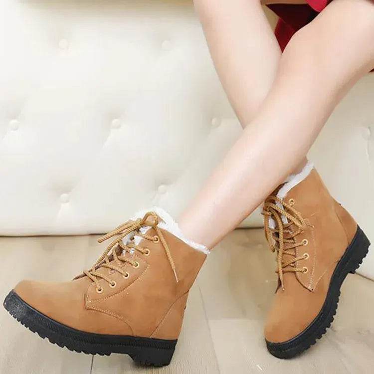 Winter Snow Boots With Warm Plush Ankle Boots For Women Shoes - Velora