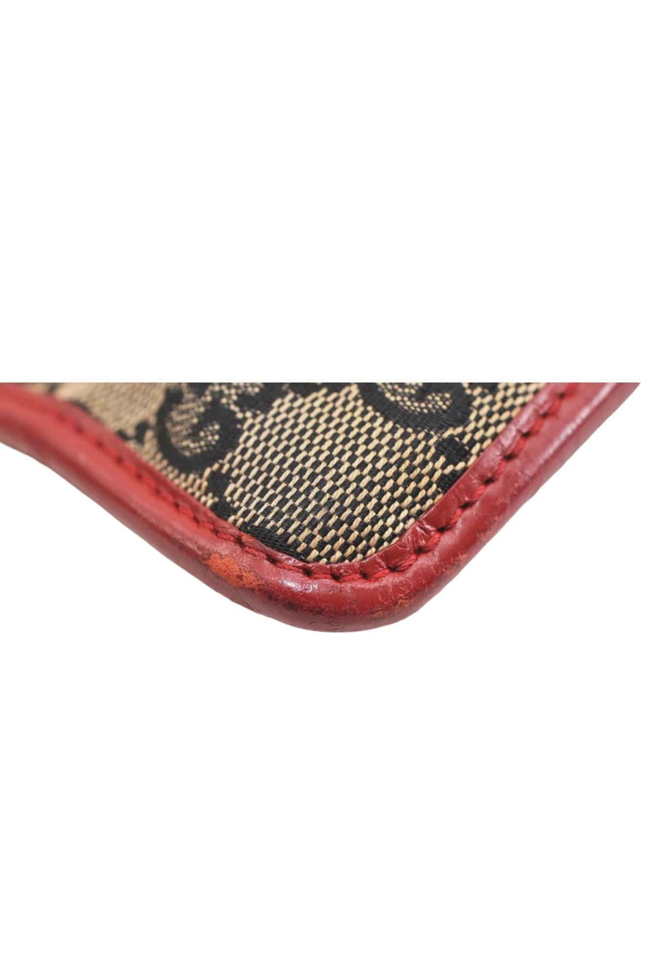 GUCCI Shoulder Cross Body Bag GG Canvas Leather 0190348 Black 9211K - Velora