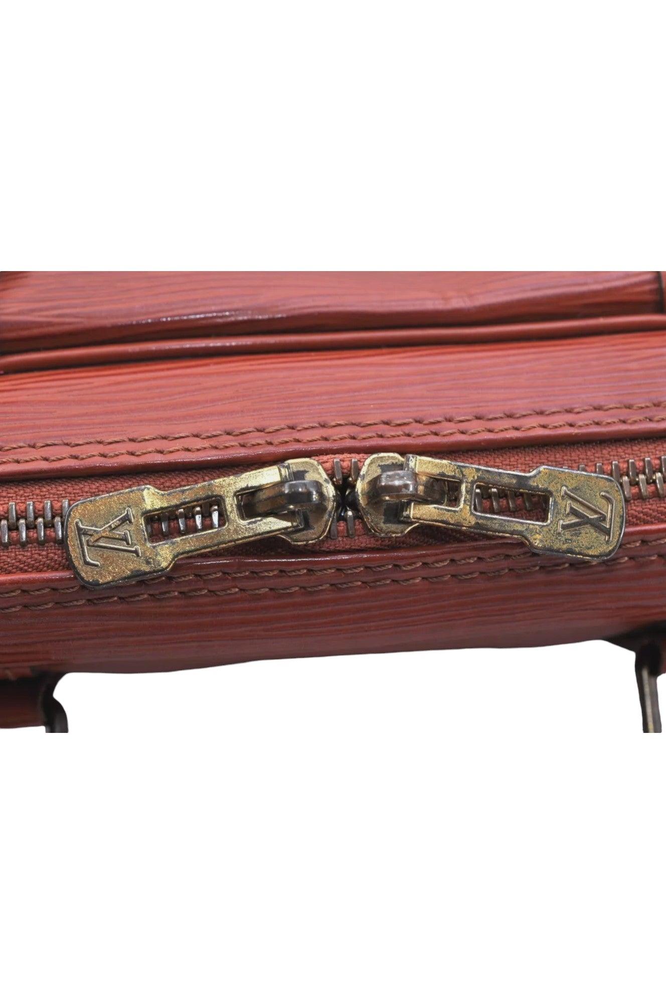 Louis Vuitton Epi Porte Documents Voyage Briefcase M54473 Brown 6978K - Velora