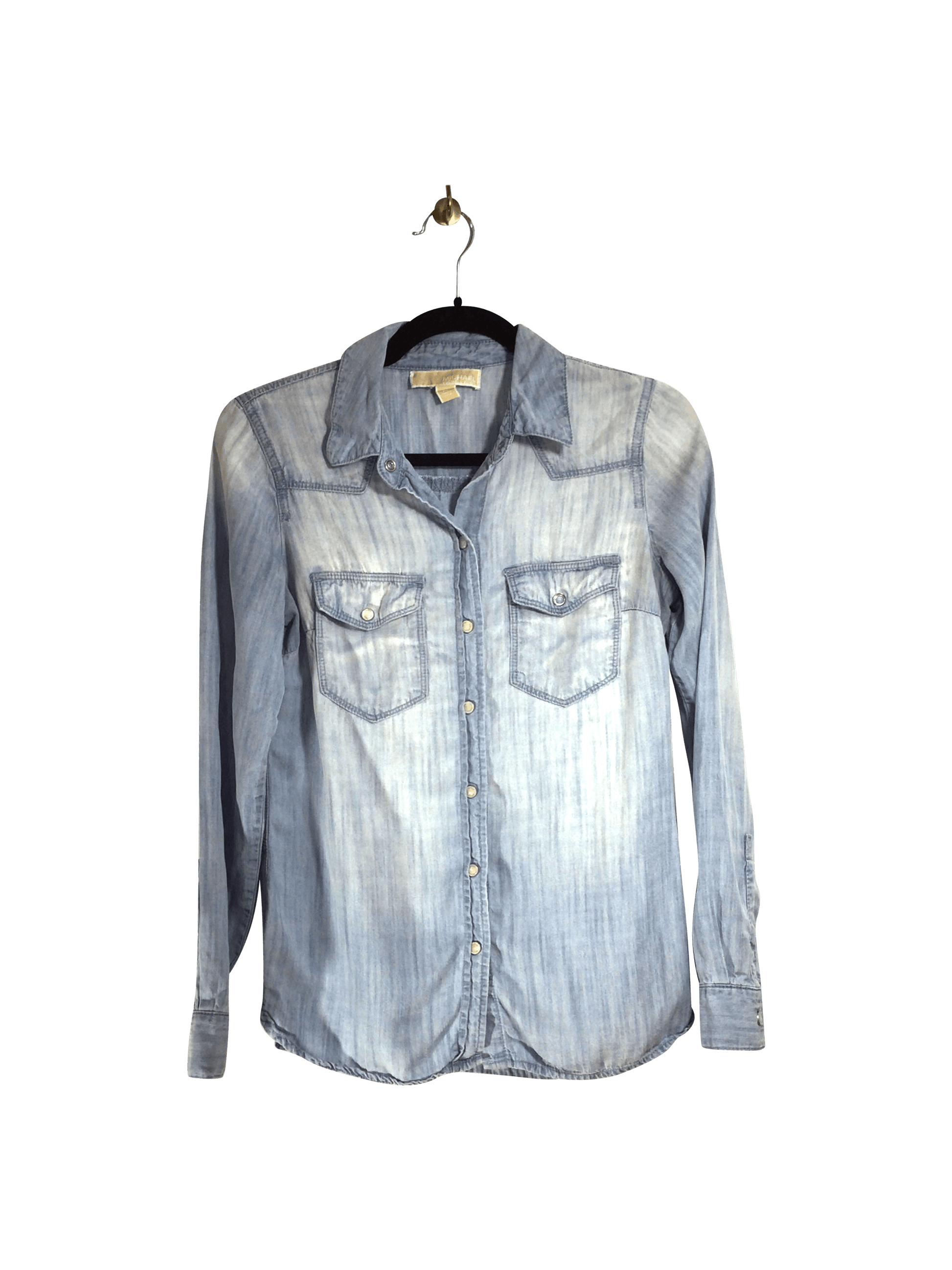 MICHAEL KORS Women Button Down Tops Regular fit in Blue - XS - Velora