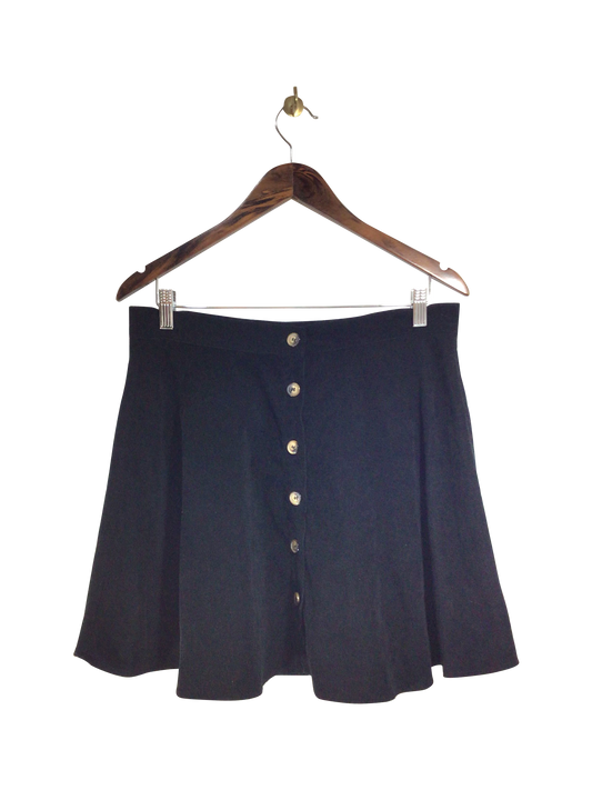 SHEIN Women Casual Skirts Regular fit in Black - XL - Velora