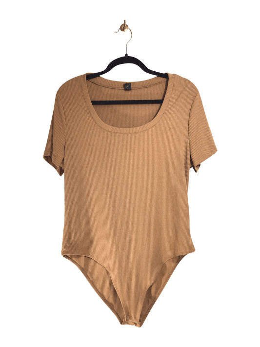 SHEIN Women Bodysuits Regular fit in Brown - 2XL - Velora