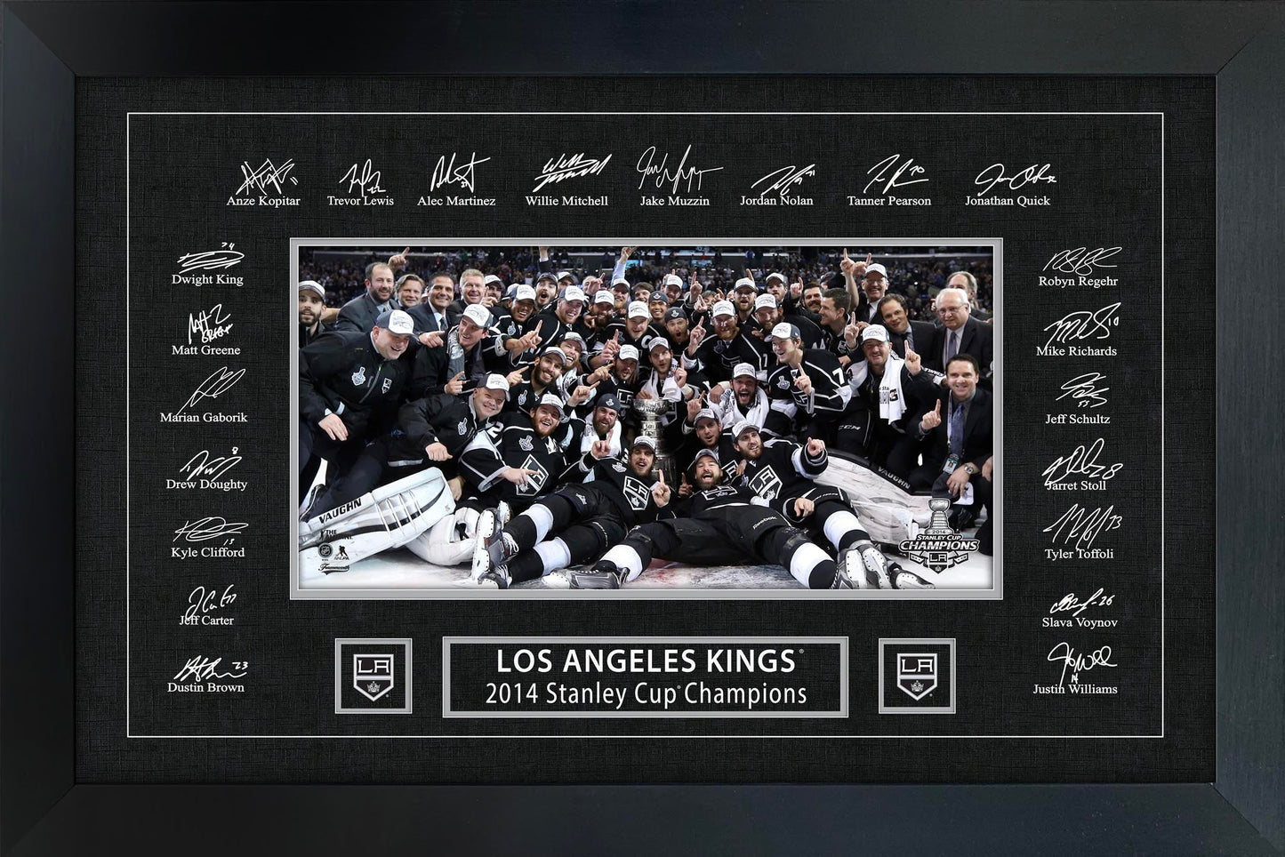 Los Angeles Kings 2014 Stanley Cup Replica Signature Frame Frameworth Sports Marketing
