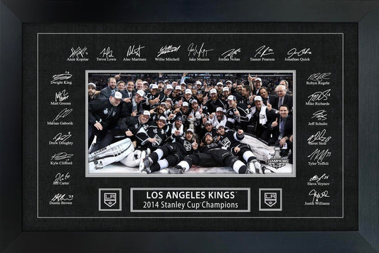 Los Angeles Kings 2014 Stanley Cup Replica Signature Frame Frameworth Sports Marketing