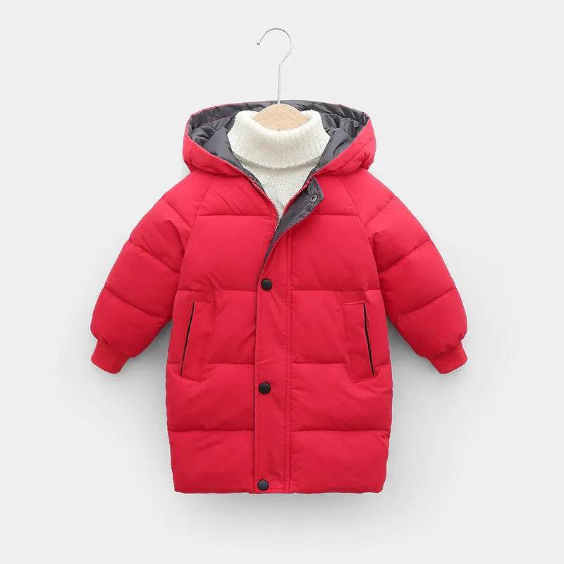Children Winter Puffer Hoodie Windproof Jacket kids - Velora