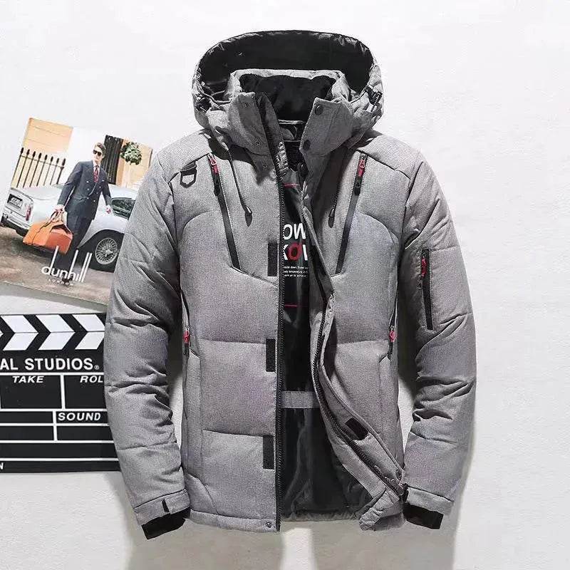 Outdoor Leisure Winter Thickened Hooded Men's Winter Puffer Coat - Velora