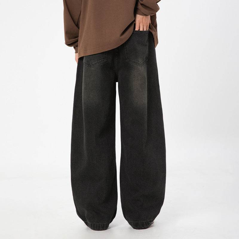 Washed Distressed Split Design Machete Jeans - Velora