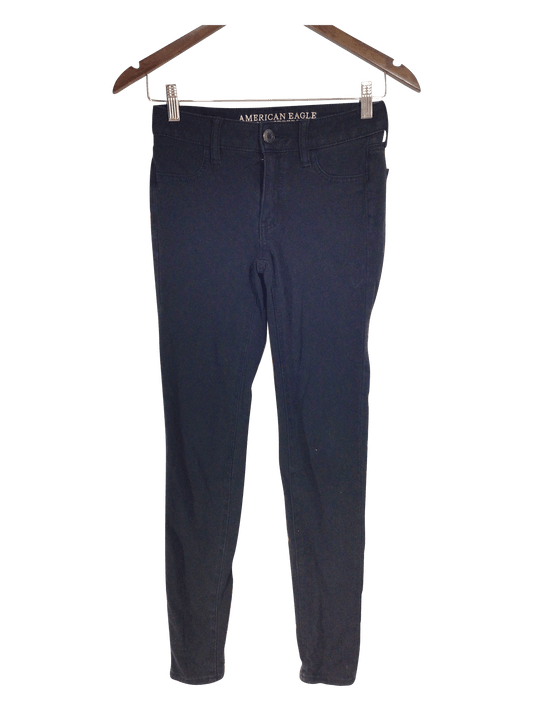 AMERICAN EAGLE Women Straight-Legged Jeans Regular fit in Black - 2 - Velora