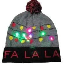 LED Light Christmas  Beanies
