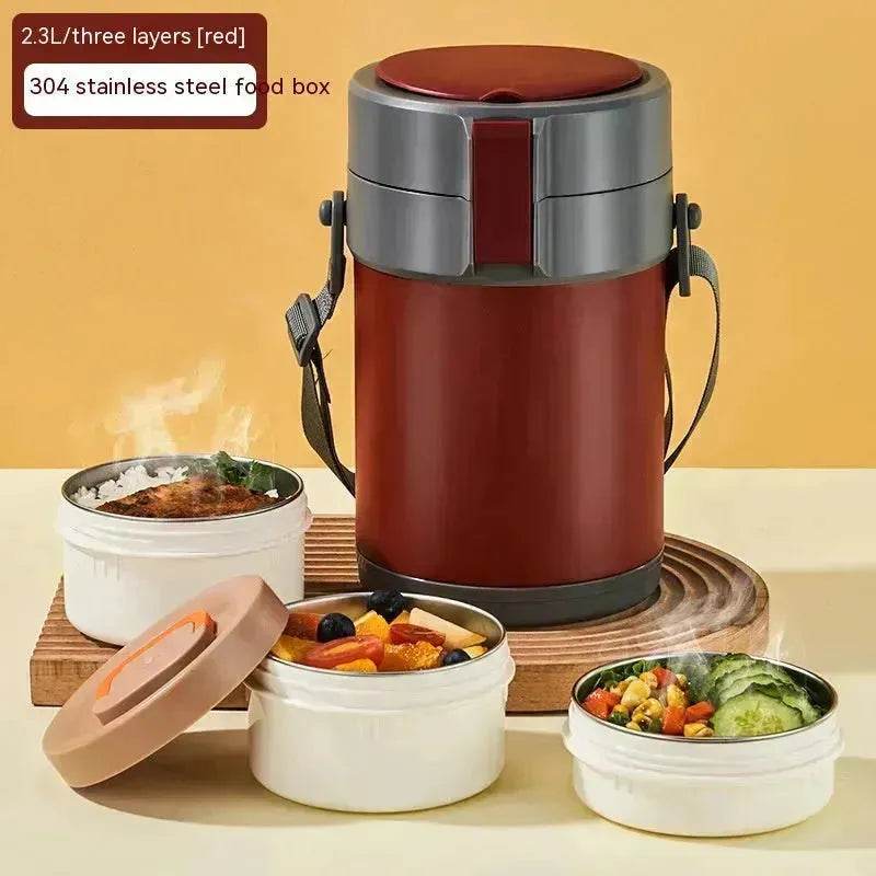 304 Stainless Steel Large Capacity Vacuum Thermal Insulated Lunch Box - Velora