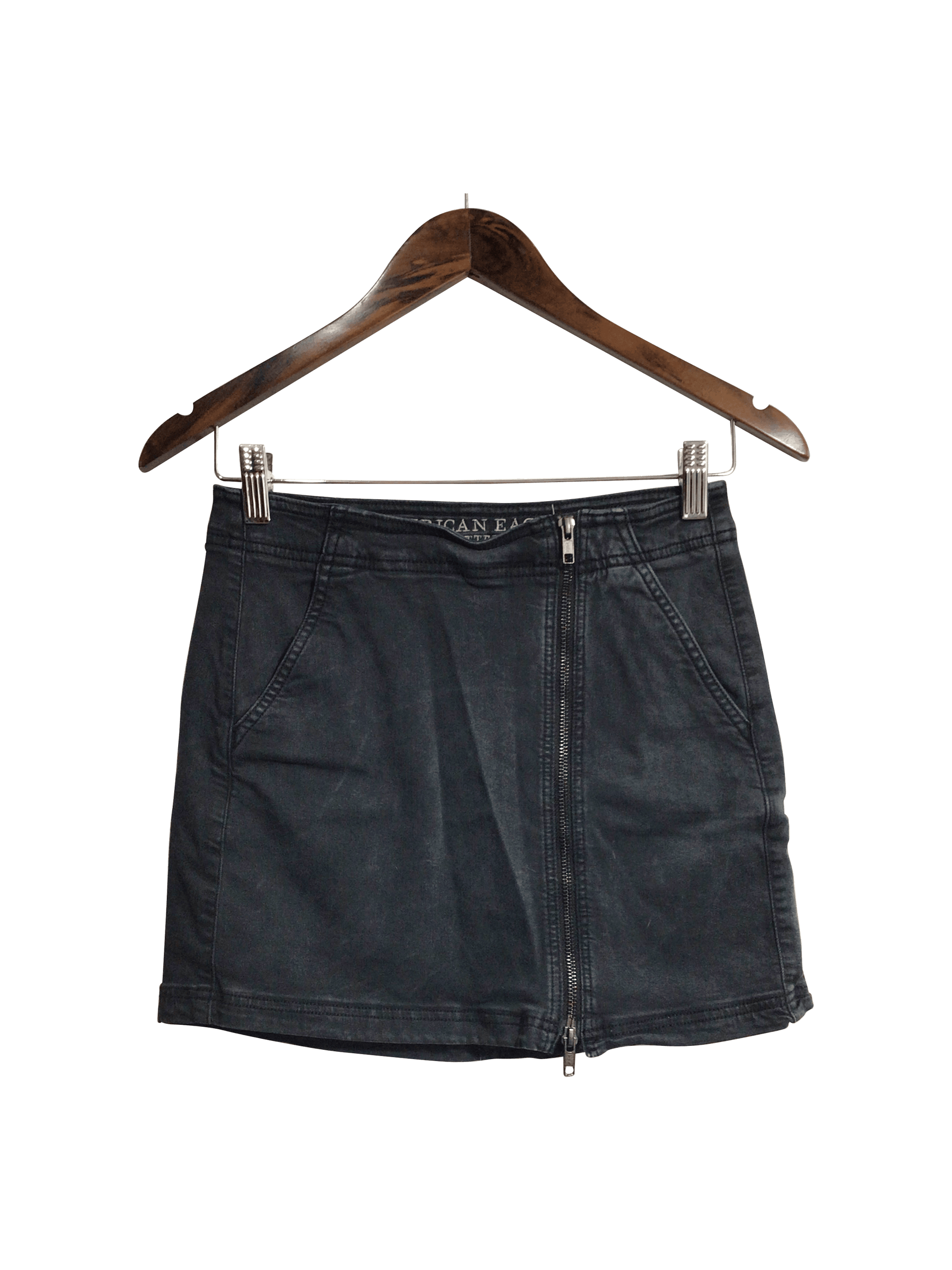 AMERICAN EAGLE Women Denim Skirts Regular fit in Black - 2 - Velora