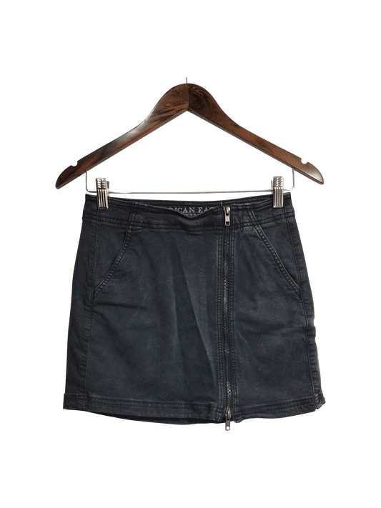 AMERICAN EAGLE Women Denim Skirts Regular fit in Black - 2 - Velora