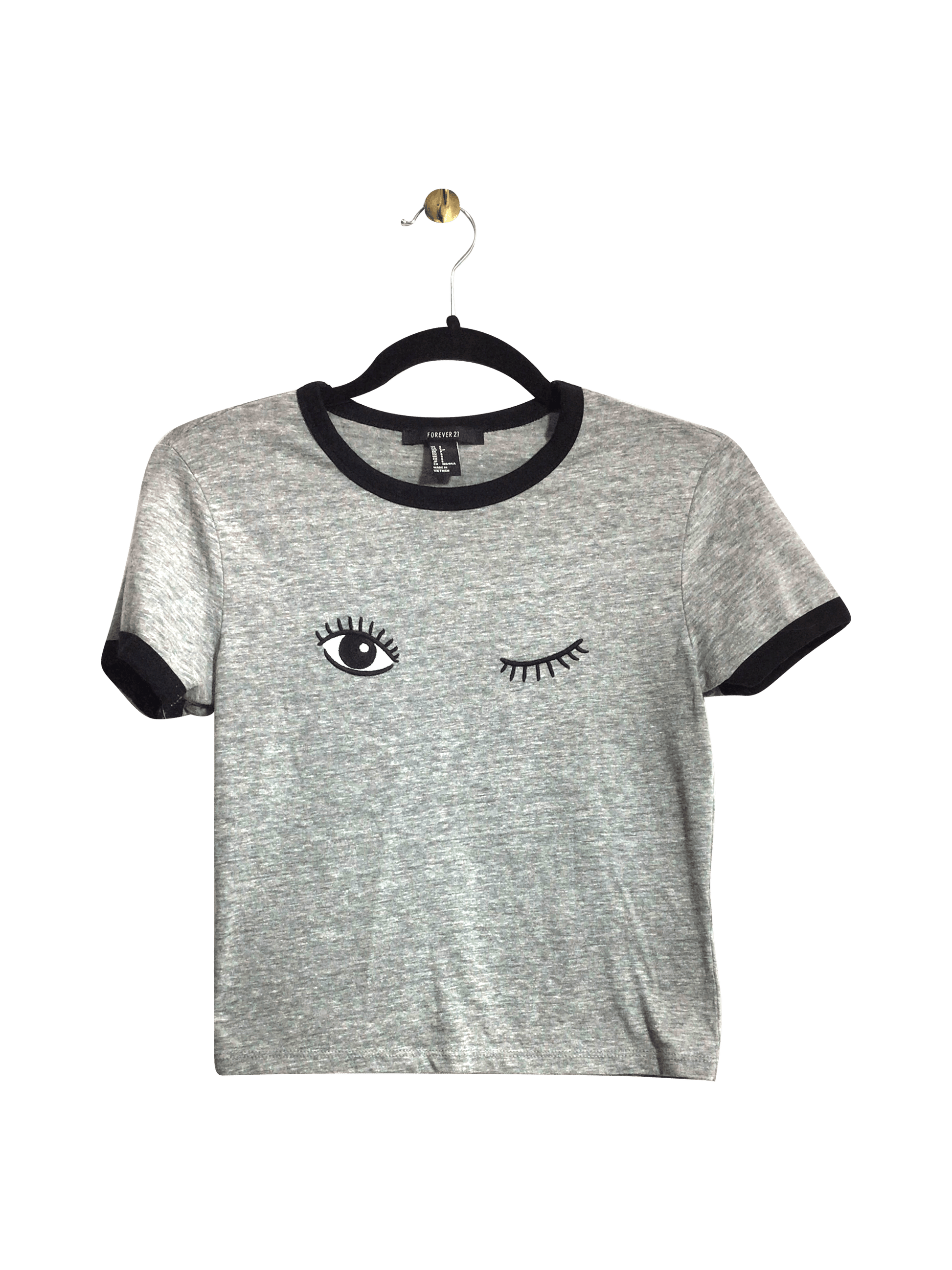 FOREVER 21 Women T-Shirts Regular fit in Gray - S - Velora