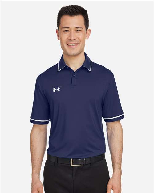 Men's Tipped Teams Performance Polo - - 14791 - Velora