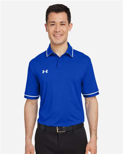 Men's Tipped Teams Performance Polo - - 14791 - Velora