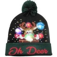 LED Light Christmas  Beanies