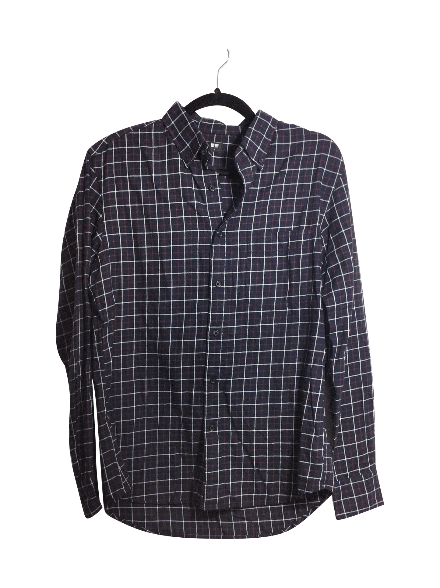 UNIQLO Men Button Down Tops Regular fit in Blue - S - Velora