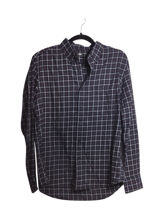 UNIQLO Men Button Down Tops Regular fit in Blue - S - Velora