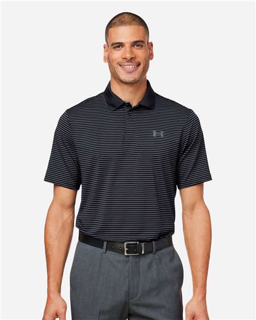 Men's 3.0 Striped Perf Polo - - 14983 - Velora