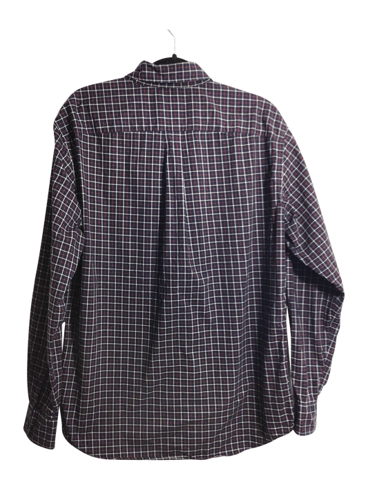 UNIQLO Men Button Down Tops Regular fit in Blue - L - Velora