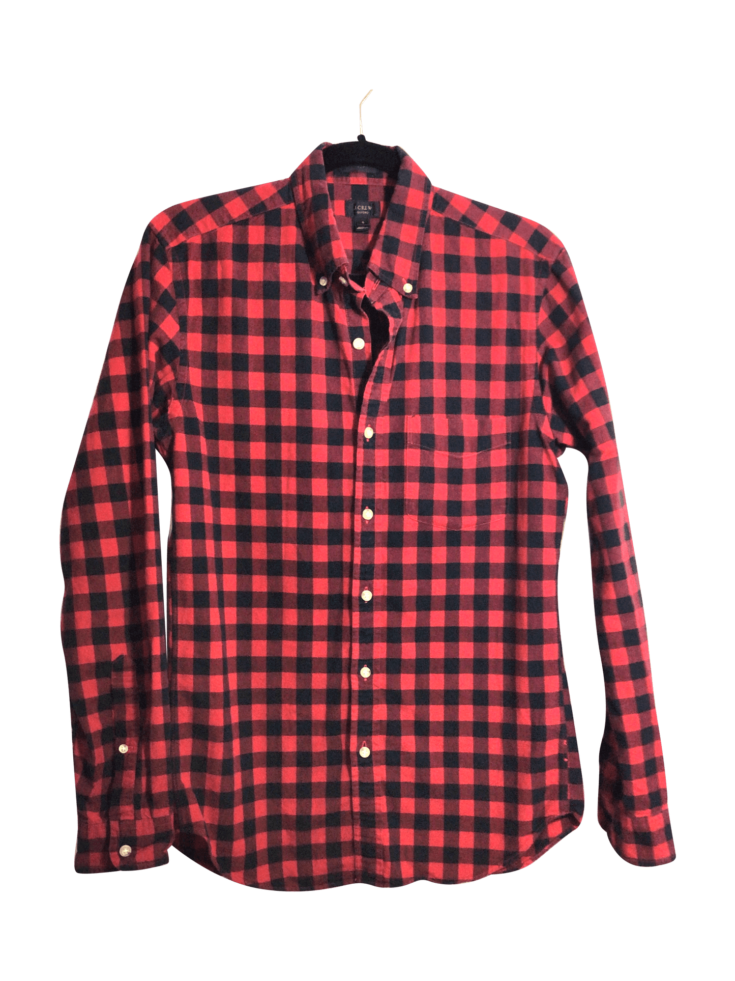 J. CREW Men Button Down Tops Regular fit in Red - S - Velora