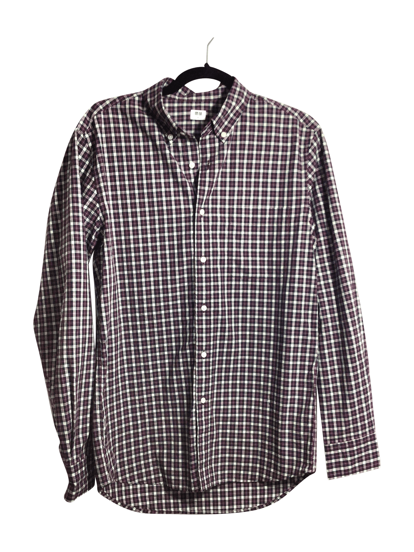 UNIQLO Men Button Down Tops Regular fit in Red - S - Velora