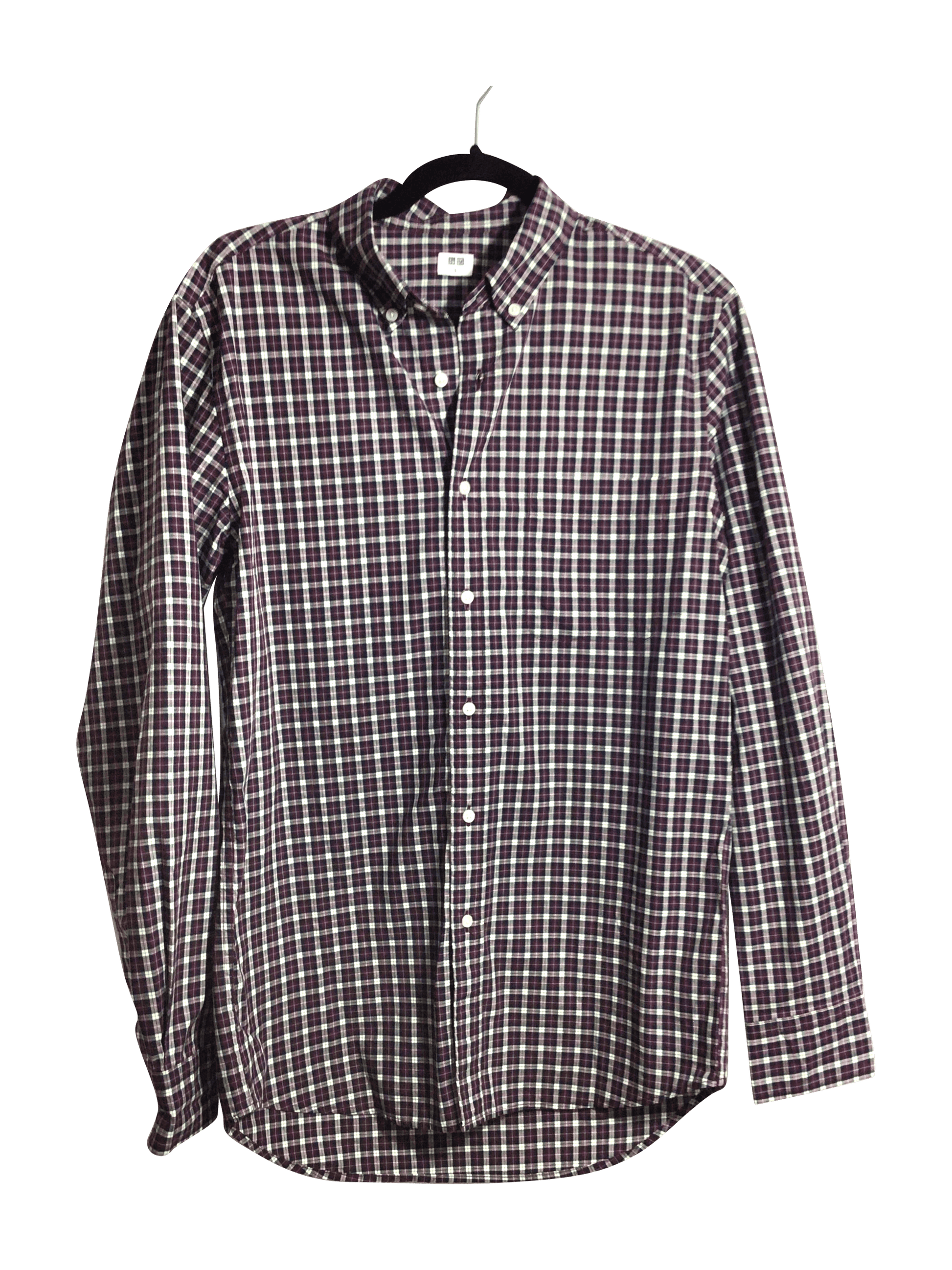 UNIQLO Men Button Down Tops Regular fit in Red - S - Velora