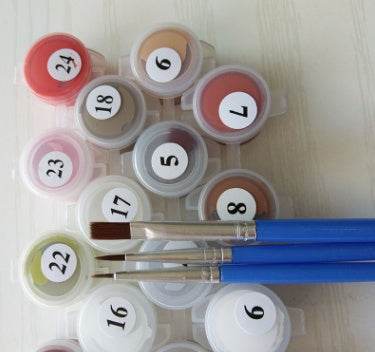 Mom and baby elephant painting - Velora