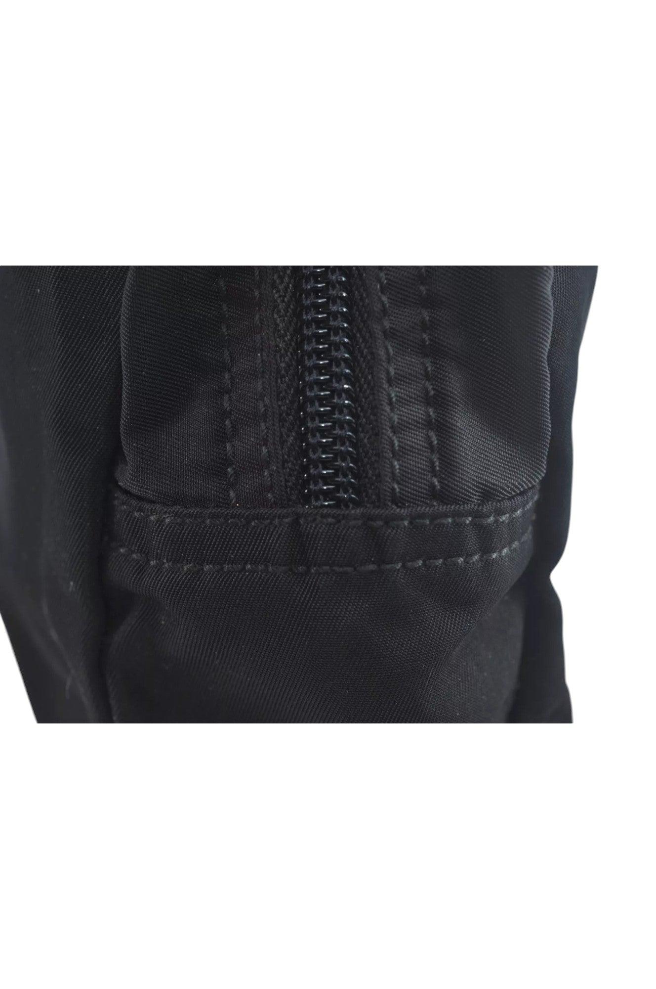 PRADA Nylon Leather Pouch Purse Black 3978K - Velora