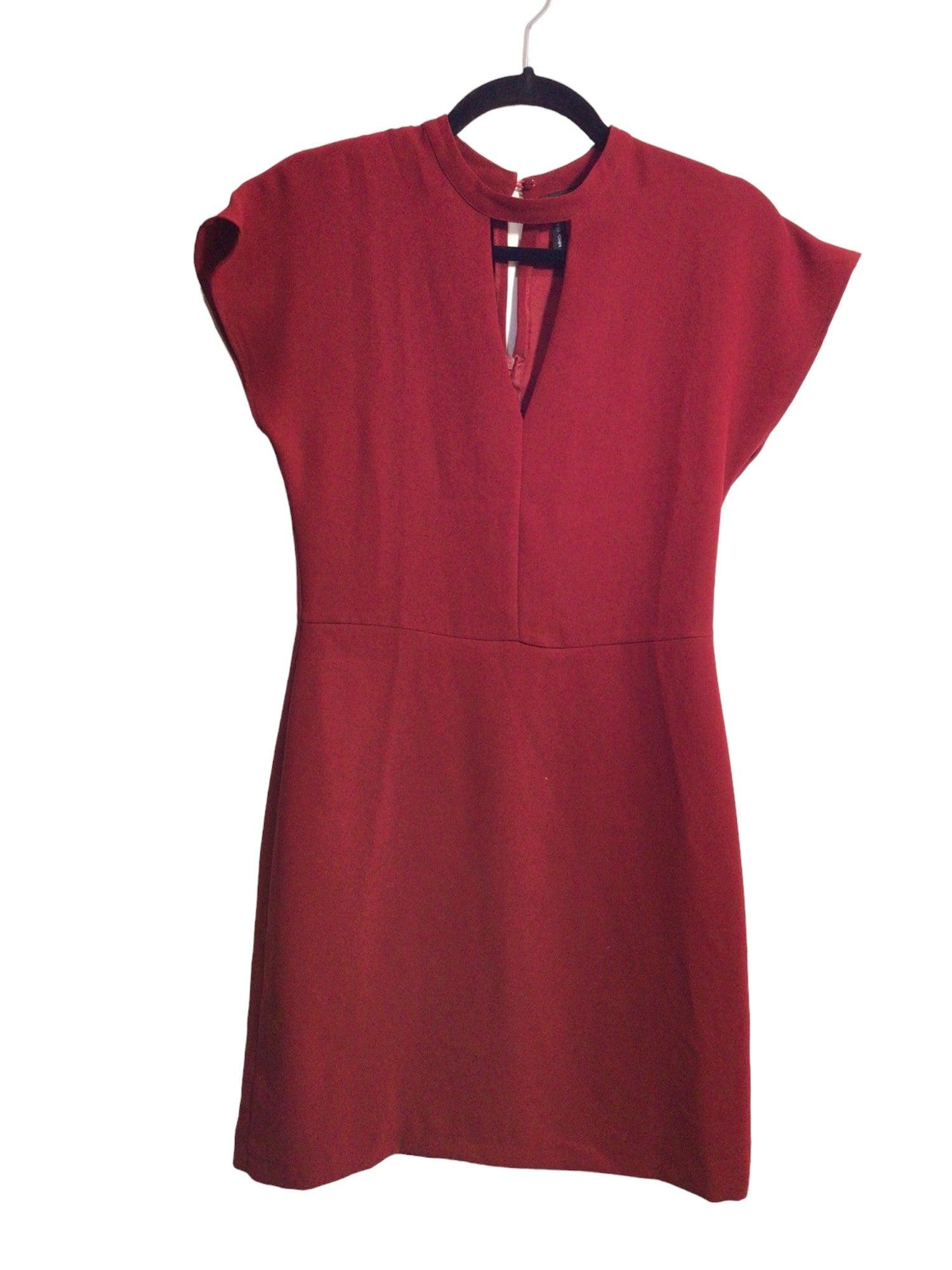 MANGO Women Midi Dresses Regular fit in Red - XS - Velora