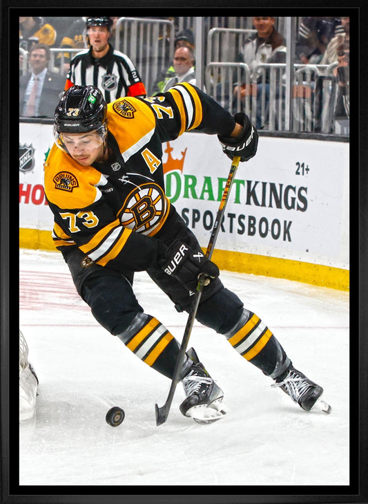Charlie McAvoy 20x29 Framed Canvas Boston Bruins Frameworth Sports Marketing