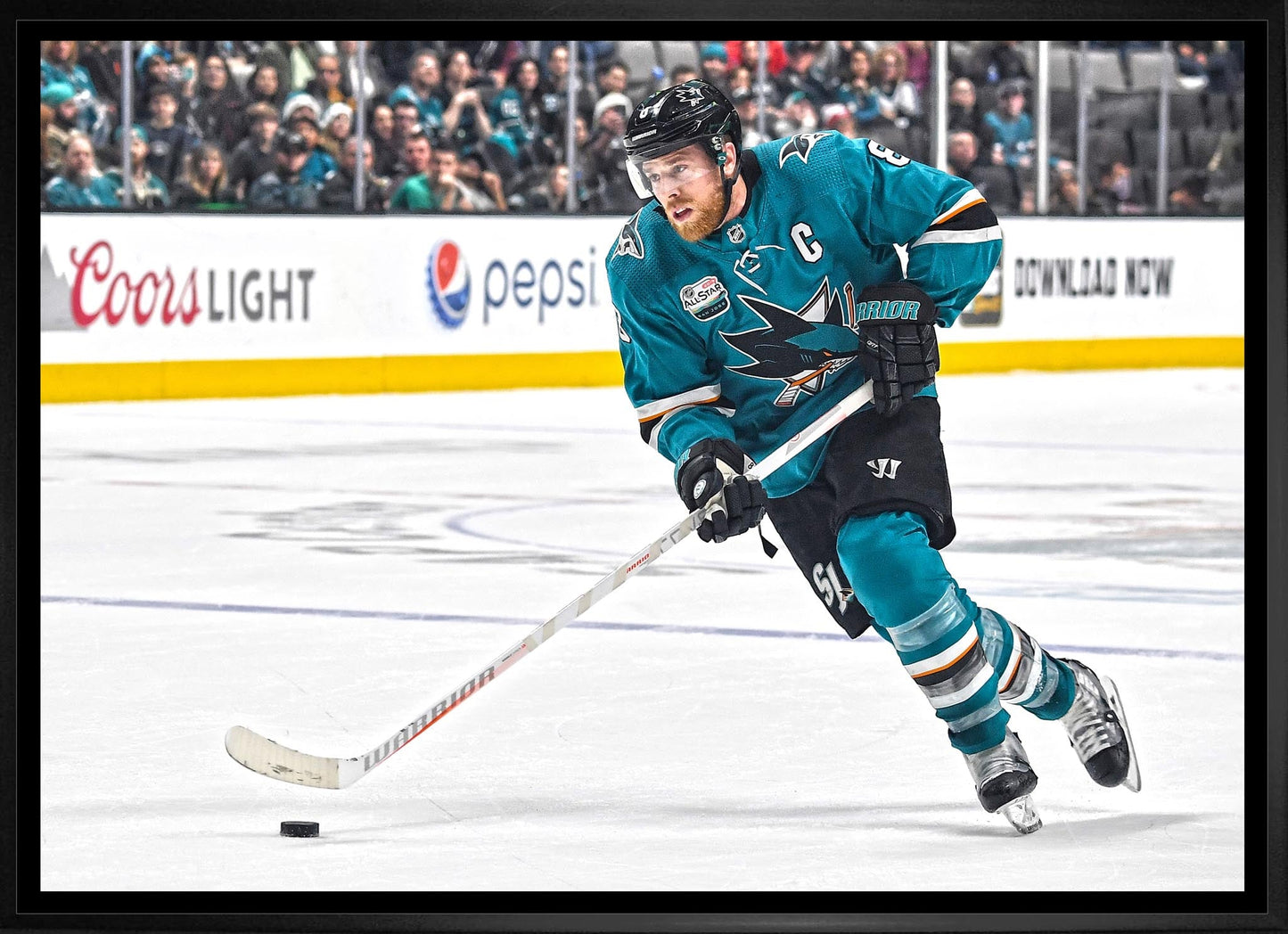 Joe Pavelski 20x29 Framed Canvas San Jose Sharks Frameworth Sports Marketing