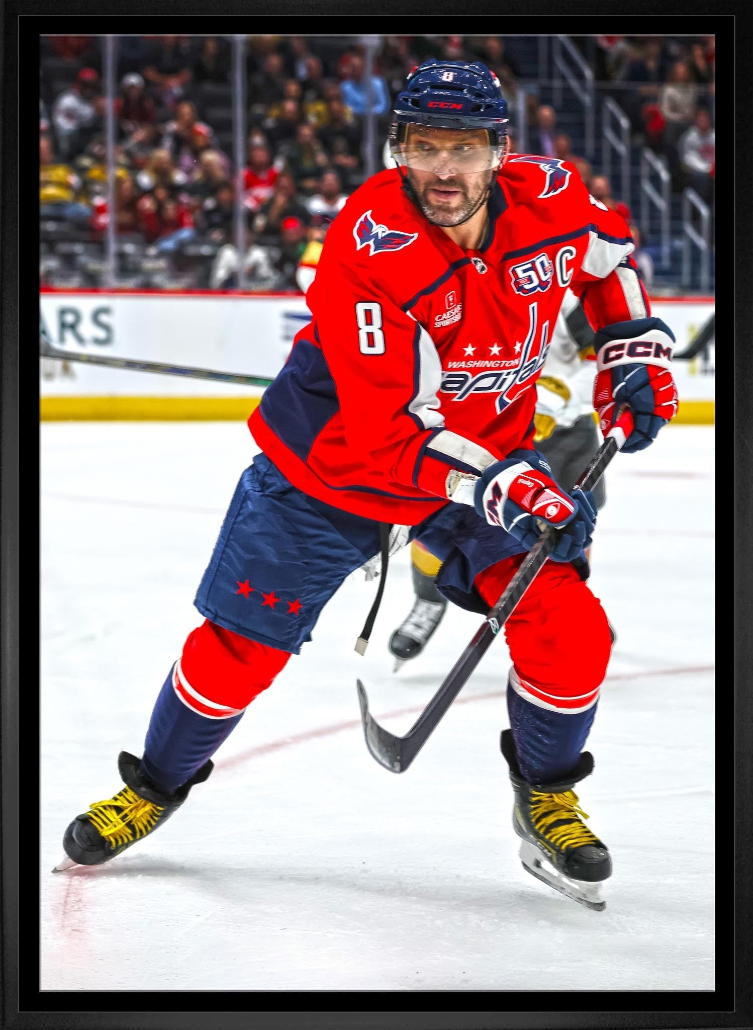 Alexander Ovechkin 20x29 Framed Canvas Washington Capitals Frameworth Sports Marketing