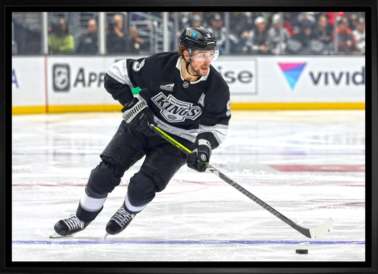 Adrian Kempe 20x29 Framed Canvas Los Angeles Kings Frameworth Sports Marketing