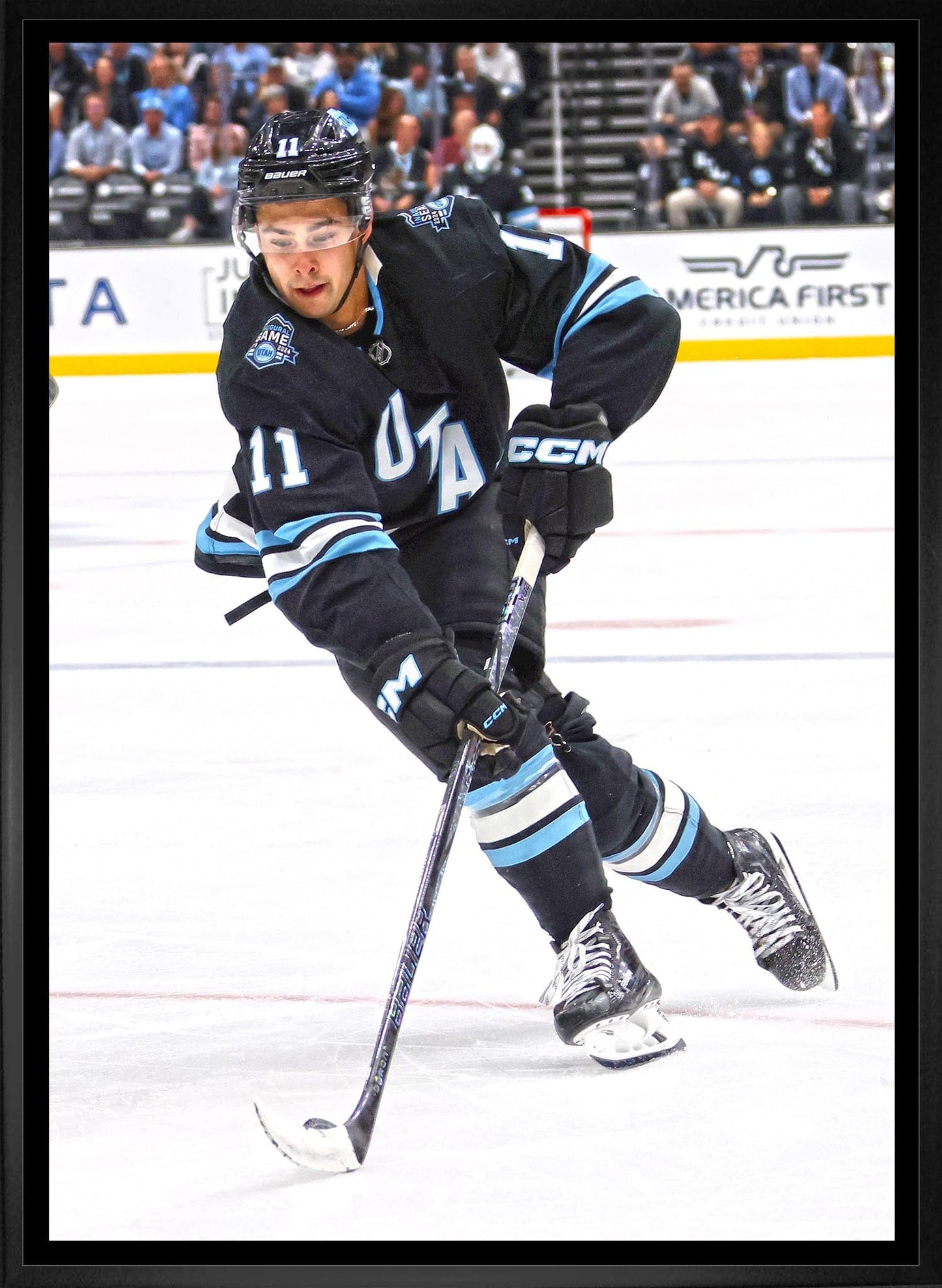 Dylan Guenther 20x29 Framed CanvasUtah Mammoth Frameworth Sports Marketing